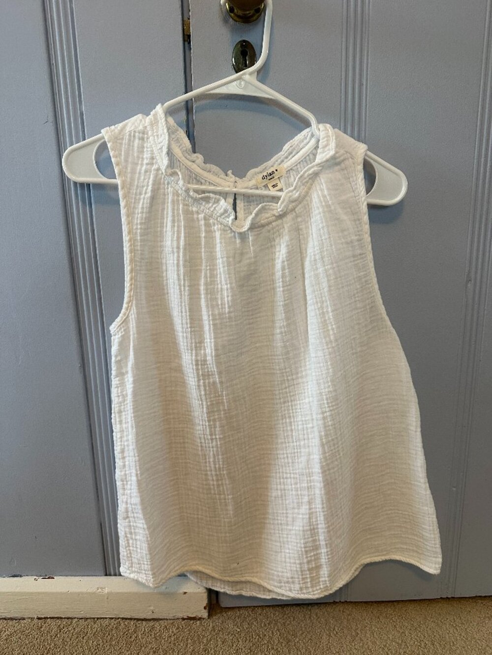 White blouse tank top